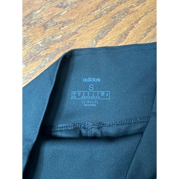 ADIDAS WOMEN'S CLIMALITE BLACK ACTIVE TRAINING LEGGINGS Sz SMALL - Picture 3 of 4